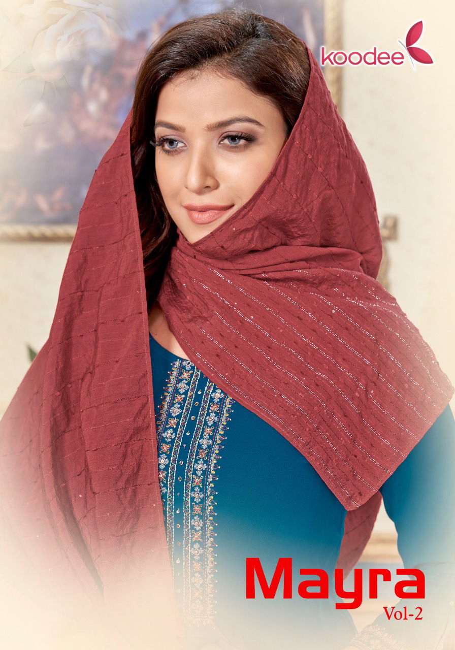 Koodee Mayra 2 Fancy Festive Wear Kurti With Bottom And Dupatta Latest Collection